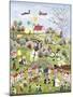 A Very Happy Farming Village-Gordana Delosevic-Mounted Giclee Print