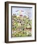 A Very Happy Farming Village-Gordana Delosevic-Framed Giclee Print