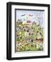 A Very Happy Farming Village-Gordana Delosevic-Framed Giclee Print