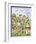 A Very Happy Farming Village-Gordana Delosevic-Framed Giclee Print