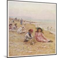 A Very Modest Sandcastle-Helen Allingham-Mounted Art Print