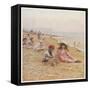 A Very Modest Sandcastle-Helen Allingham-Framed Stretched Canvas