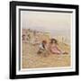 A Very Modest Sandcastle-Helen Allingham-Framed Art Print