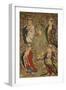 A Very Rare Buddhist Painting of Guanyin and Four Bodhisttvas, Dated Shunzhi Tenth Year (AD1654)-null-Framed Giclee Print