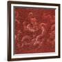 A Very Rare Imperial Cinnabar Lacquer Nine-Dragon Portable Tea-Ceremony Chest (Detail)-null-Framed Giclee Print