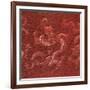 A Very Rare Imperial Cinnabar Lacquer Nine-Dragon Portable Tea-Ceremony Chest (Detail)-null-Framed Giclee Print