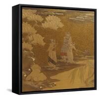 A Very Rare Laquer Namban Suzuribako (Writing Case)-null-Framed Stretched Canvas