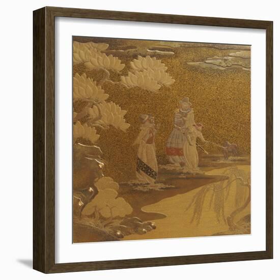 A Very Rare Laquer Namban Suzuribako (Writing Case)-null-Framed Giclee Print