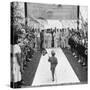 A Very Young Brazilian Boy Giving President Getulio Vargas a Speech-Hart Preston-Stretched Canvas