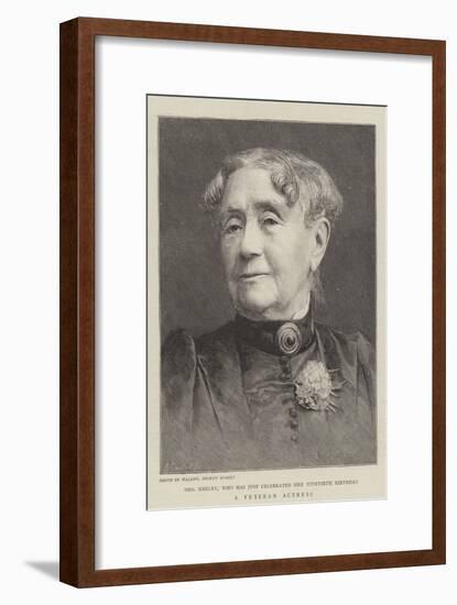 A Veteran Actress, Mrs Keeley-null-Framed Giclee Print