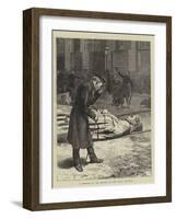 A Veteran of the Empire at the Place Vendome-Charles Green-Framed Giclee Print