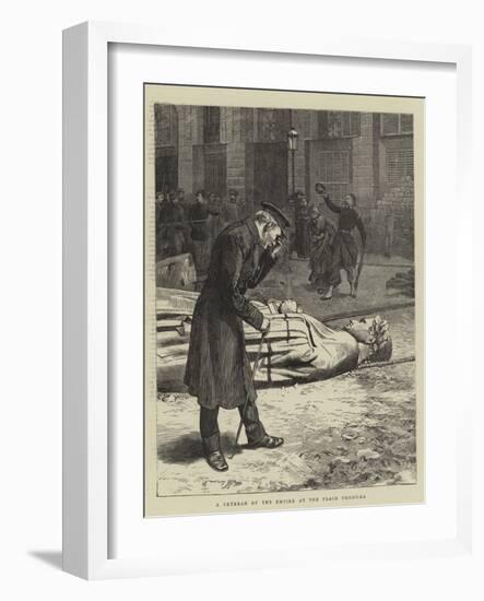A Veteran of the Empire at the Place Vendome-Charles Green-Framed Giclee Print