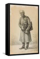 A Veteran of the Imperial Russian Army, 1837 (Pencil and Charcoal on Paper)-Alexander Orlowski-Framed Stretched Canvas