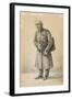 A Veteran of the Imperial Russian Army, 1837 (Pencil and Charcoal on Paper)-Alexander Orlowski-Framed Giclee Print