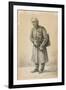 A Veteran of the Imperial Russian Army, 1837 (Pencil and Charcoal on Paper)-Alexander Orlowski-Framed Giclee Print