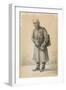 A Veteran of the Imperial Russian Army, 1837 (Pencil and Charcoal on Paper)-Alexander Orlowski-Framed Giclee Print