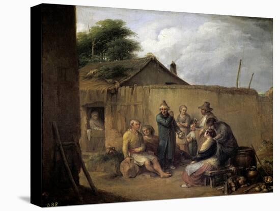 A Veteran Telling His Adventures, Ca. 1843-Leonardo Alenza-Stretched Canvas