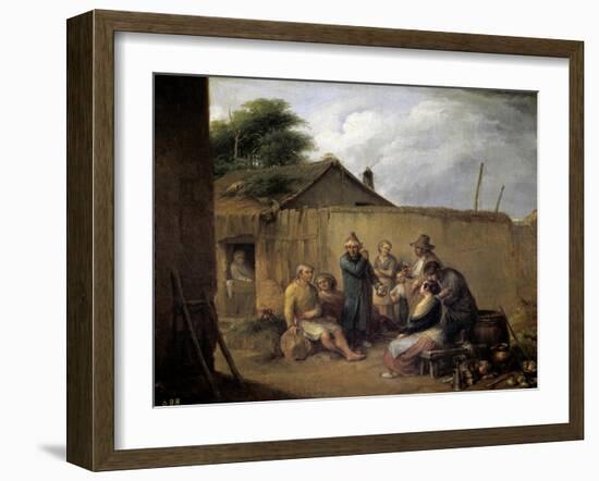 A Veteran Telling His Adventures, Ca. 1843-Leonardo Alenza-Framed Giclee Print