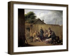 A Veteran Telling His Adventures, Ca. 1843-Leonardo Alenza-Framed Giclee Print