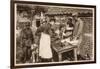 A Veterinary Hospital at the Front (B/W Photo)-German photographer-Framed Giclee Print