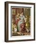 A Victorian Mother Surrounded by Her Many Adoring Children-null-Framed Art Print