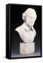 A Victorian Sculpted White Marble Bust of William Shakespeare, Probably Mid 19th Century-null-Framed Stretched Canvas