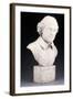 A Victorian Sculpted White Marble Bust of William Shakespeare, Probably Mid 19th Century-null-Framed Giclee Print