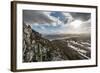 A View across the Cairngorms from the Top of Creag Dubh Near Newtonmore, Cairngorms National Park-Alex Treadway-Framed Photographic Print