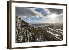 A View across the Cairngorms from the Top of Creag Dubh Near Newtonmore, Cairngorms National Park-Alex Treadway-Framed Photographic Print