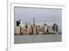 A view across the Hudson River to Lower Manhattan, New York, New York, Usa-Susan Pease-Framed Photographic Print