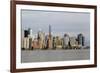 A view across the Hudson River to Lower Manhattan, New York, New York, Usa-Susan Pease-Framed Photographic Print