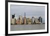 A view across the Hudson River to Lower Manhattan, New York, New York, Usa-Susan Pease-Framed Photographic Print