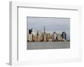 A view across the Hudson River to Lower Manhattan, New York, New York, Usa-Susan Pease-Framed Photographic Print