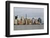 A view across the Hudson River to Lower Manhattan, New York, New York, Usa-Susan Pease-Framed Photographic Print