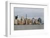 A view across the Hudson River to Lower Manhattan, New York, New York, Usa-Susan Pease-Framed Photographic Print