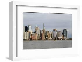 A view across the Hudson River to Lower Manhattan, New York, New York, Usa-Susan Pease-Framed Photographic Print