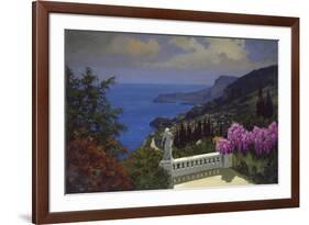 A View across to Monaco-Lucio Sollazzi-Framed Giclee Print