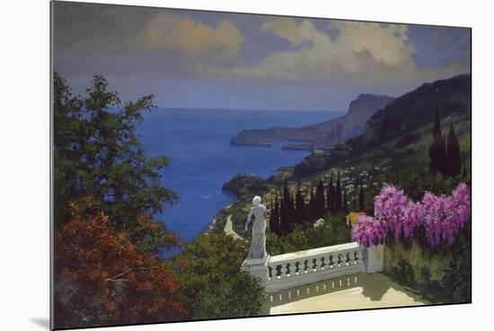 A View across to Monaco-Lucio Sollazzi-Mounted Giclee Print