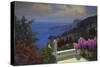 A View across to Monaco-Lucio Sollazzi-Stretched Canvas