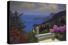 A View across to Monaco-Lucio Sollazzi-Stretched Canvas