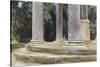 A View Between the Columns of a Tempietto (Watercolour and Touches of Bodycolour over Indications i-John Singer Sargent-Stretched Canvas