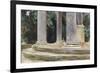 A View Between the Columns of a Tempietto (Watercolour and Touches of Bodycolour over Indications i-John Singer Sargent-Framed Premium Giclee Print