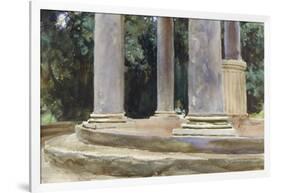 A View Between the Columns of a Tempietto (Watercolour and Touches of Bodycolour over Indications i-John Singer Sargent-Framed Giclee Print