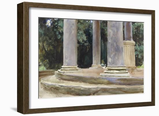 A View Between the Columns of a Tempietto (Watercolour and Touches of Bodycolour over Indications i-John Singer Sargent-Framed Giclee Print