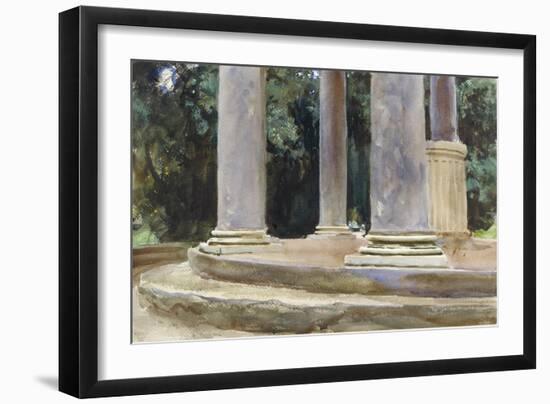 A View Between the Columns of a Tempietto (Watercolour and Touches of Bodycolour over Indications i-John Singer Sargent-Framed Giclee Print