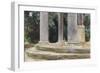 A View Between the Columns of a Tempietto (Watercolour and Touches of Bodycolour over Indications i-John Singer Sargent-Framed Giclee Print