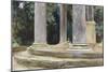 A View Between the Columns of a Tempietto (Watercolour and Touches of Bodycolour over Indications i-John Singer Sargent-Mounted Giclee Print