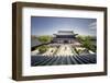 A View Down on Courtyard and Building in Classical Chinese Architecture Style at Mufu-Andreas Brandl-Framed Photographic Print