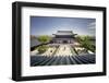 A View Down on Courtyard and Building in Classical Chinese Architecture Style at Mufu-Andreas Brandl-Framed Photographic Print
