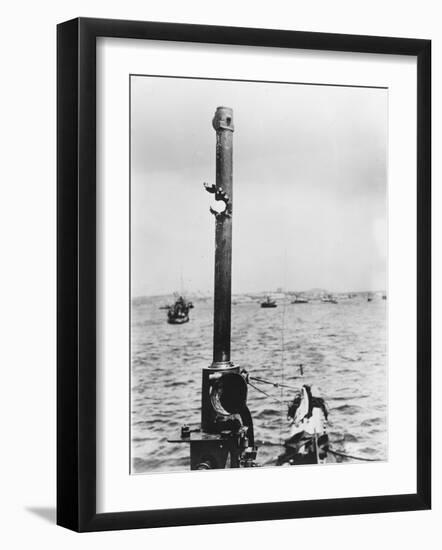 A View from a Damaged British Submarine in the Dardanelles During World War I-Robert Hunt-Framed Photographic Print